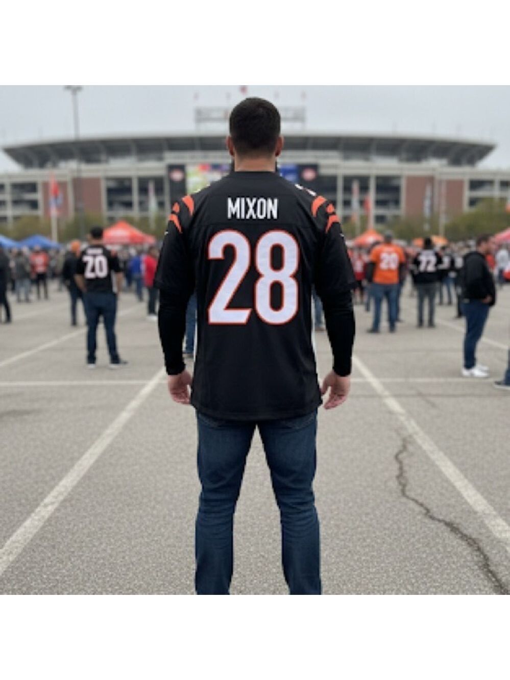 Bengals #28 Mixon Jersey